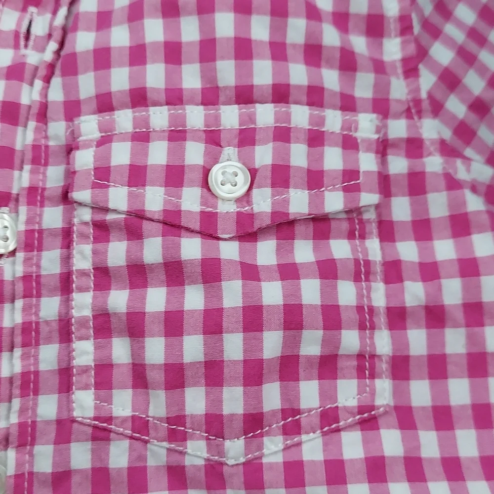 ⭐️ 5/$30 GAP kids _pink plaid 4T_ button up